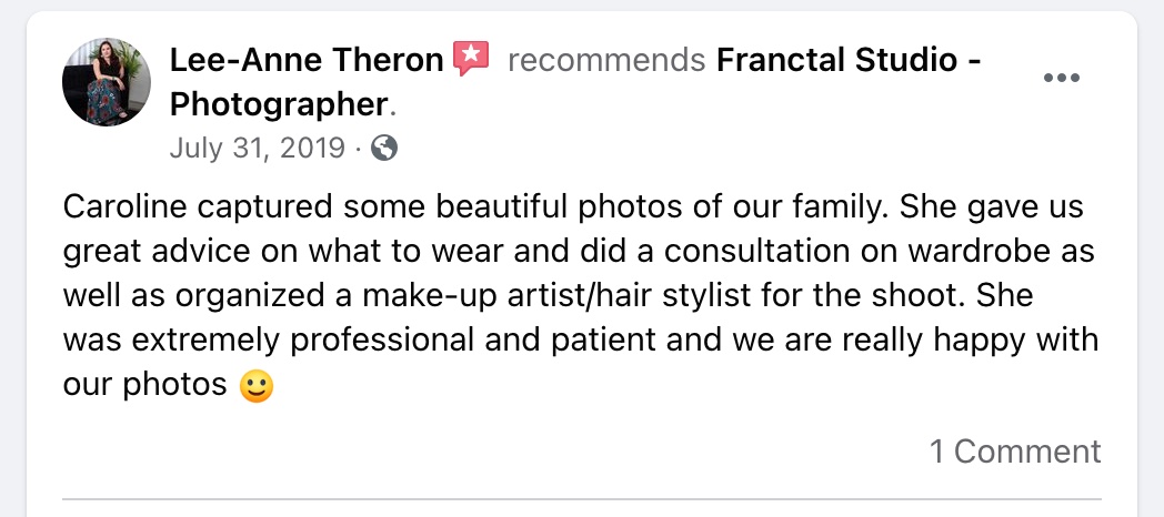 franctal studio facebook review family photograhy 2